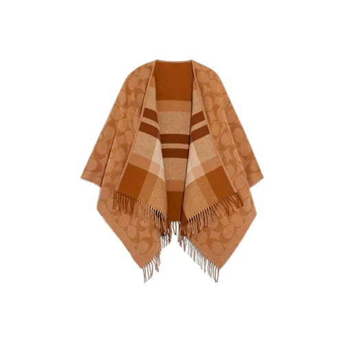 COACH Shawls Women's Brown