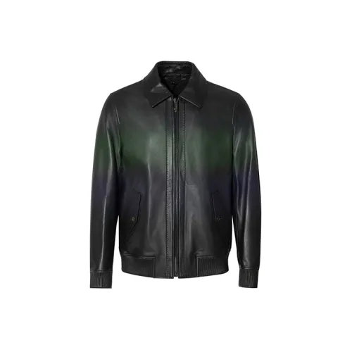 RARE Leather Jackets Men Multicolor