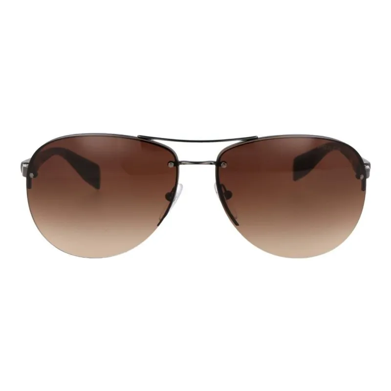 PRADA Eyewear Gradient Lens Round Sunglasses-1