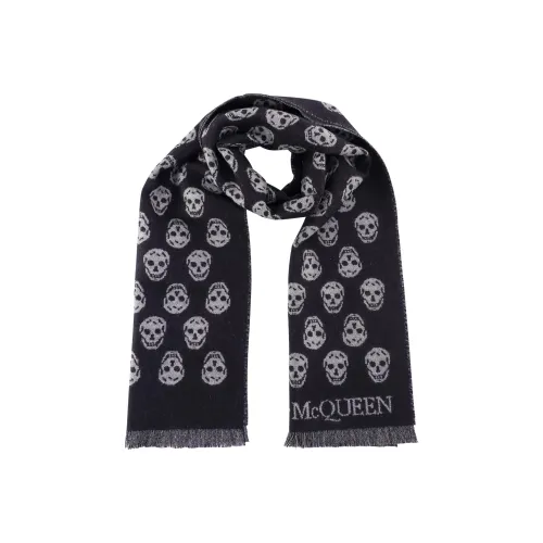 Alexander McQueen skull jacquard-woven scarf
