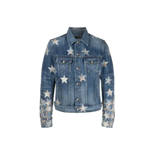 AMIRI Denim Jackets Men Denim Blue