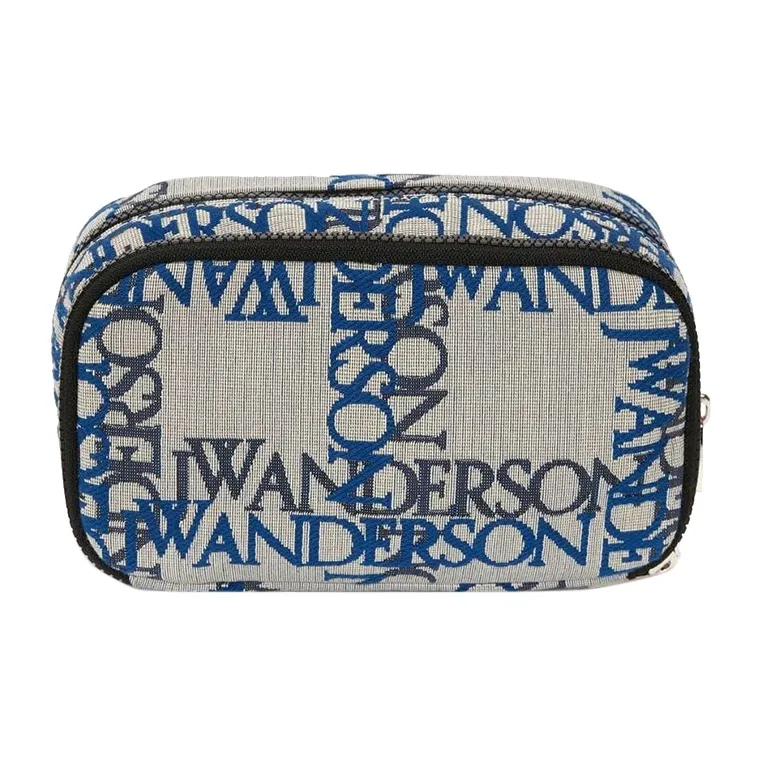 JW Anderson Logo jacquard Canvas Zipped Pouch-2