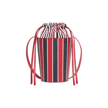 THOM BROWNE RWB Striped Mini Bucket Bag