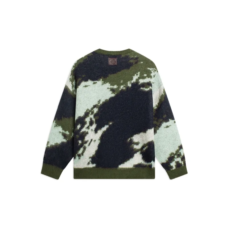 LiNing CF Tracing Sweater Unisex Sea Pine Jacquard-1