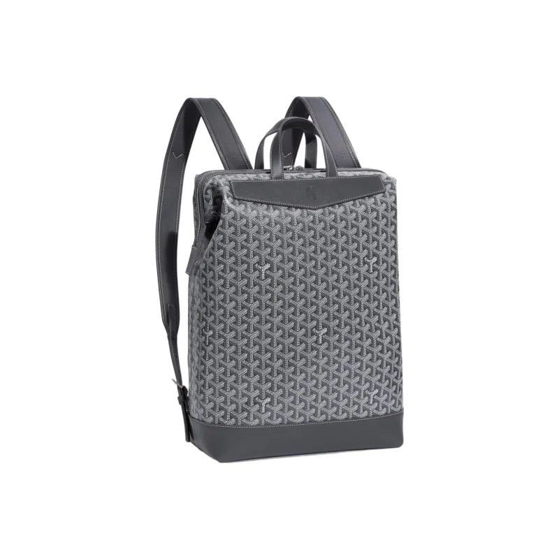 GOYARD Cisalpin Canvas Leather Backpack Unisex Gray-1