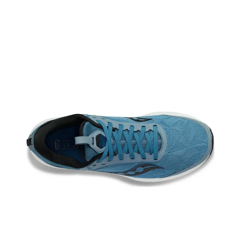 Saucony Freedom 5 Cushioning Anti Slip And Wear Resistant Low Top Casual Running Shoes Men's Blue Gray-2