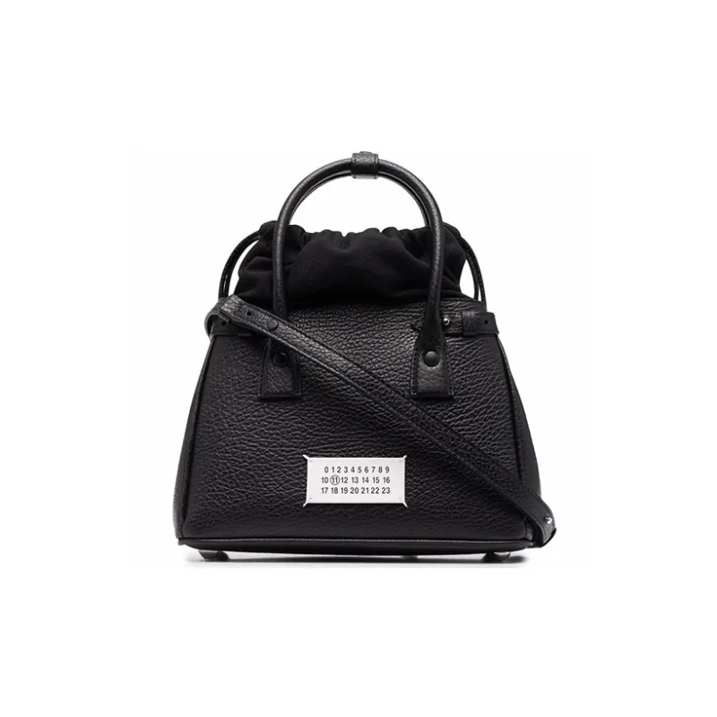 Maison Margiela 5AC Calfskin Shoulder Bag, Crossbody Bag, Handbag Women's Black-0