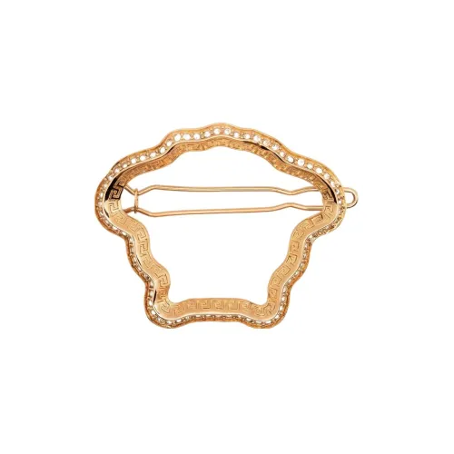 VERSACE Medusa Shape Embellished Hair Pin
