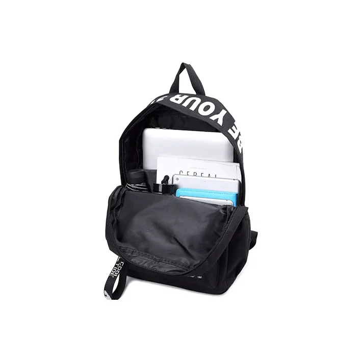RIOREX Fabric Laptop Backpack Large Size Unisex Black-3