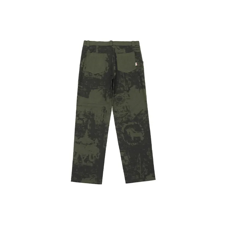 Penfield Straight Casual Pants Unisex Army Green-1