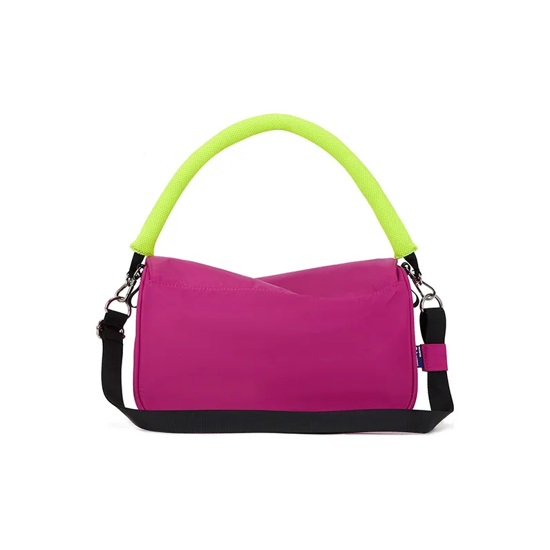 Subcrew Polyester Shoulder Bag One Shoulder Medium Size Unisex Multicolor-8
