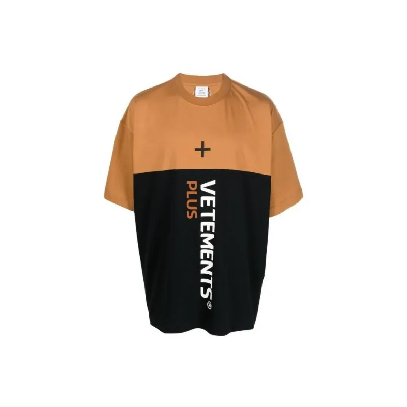Vetements T-Shirts Men Orange-0
