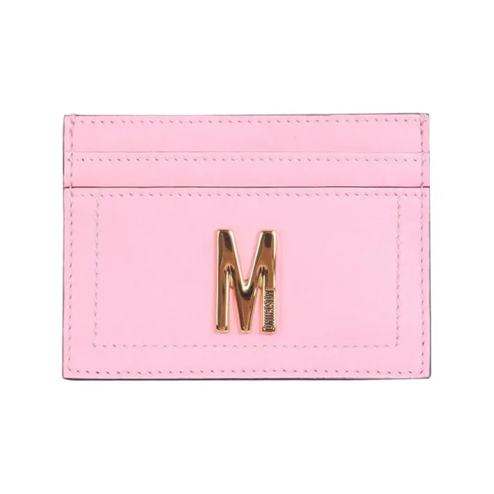 MOSCHINO Leather Wallet Women's Pink-0