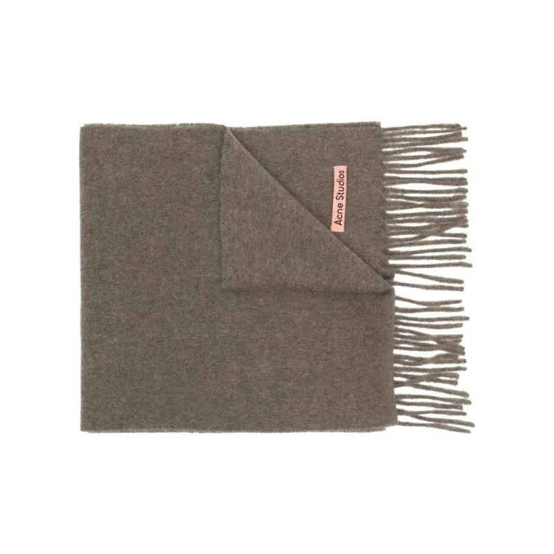 Acne Studios Fringed Wool Scarf-0