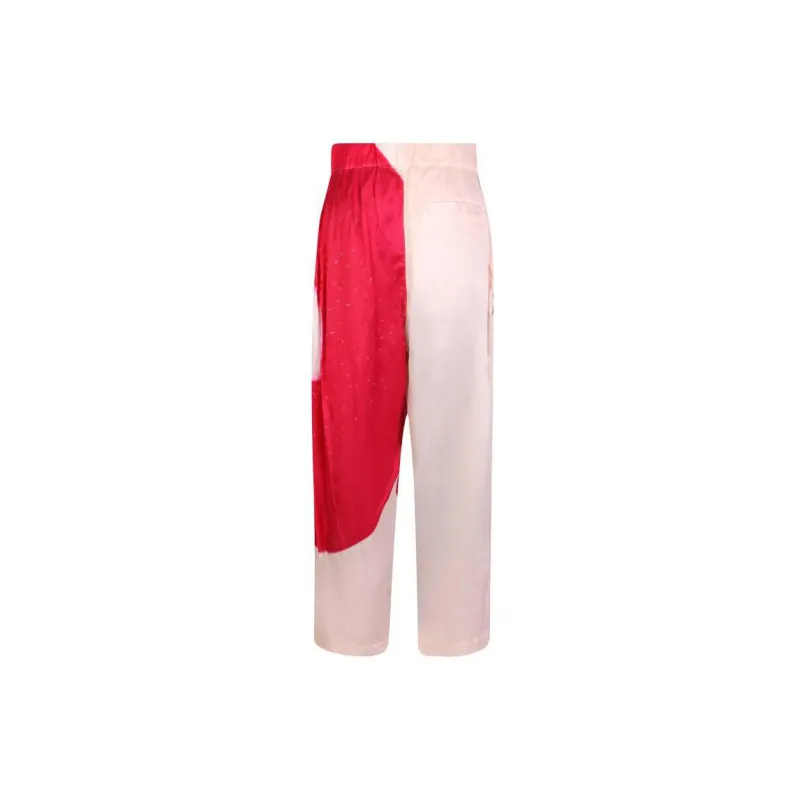 ISSEY MIYAKE High Waist Abstract Printed Cropped Trousers-1