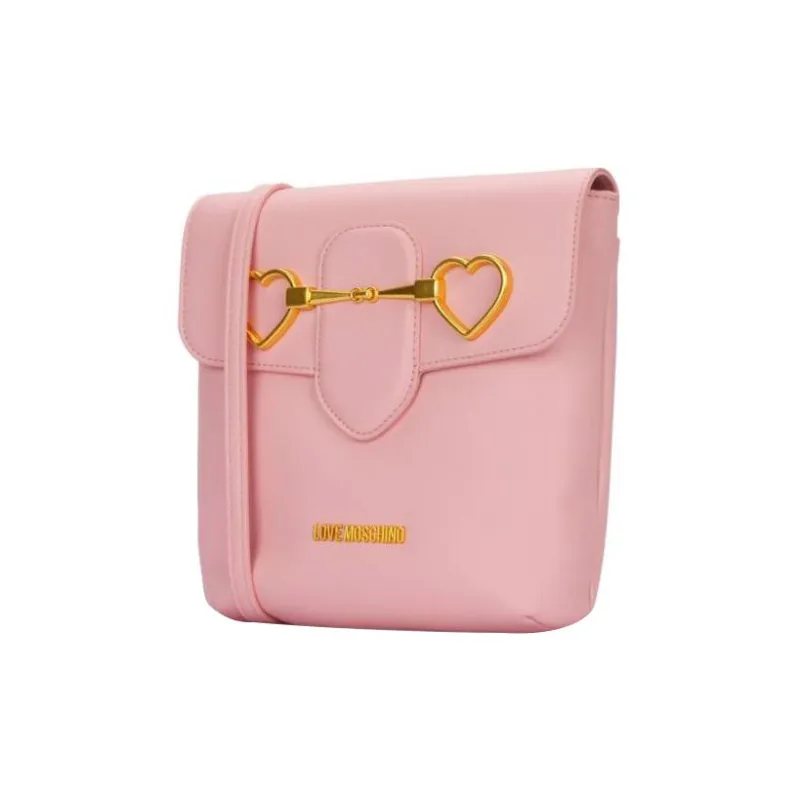 LOVE MOSCHINO Artificial Leather Shoulder Bag Crossbody Bag Women's Pink-1