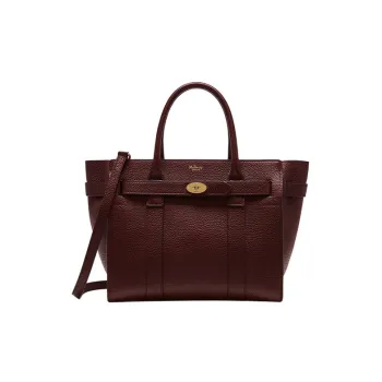 Mulberry Cow Leather Portable Crossbody Bag Shoulder Bag Small Size Women's Brown