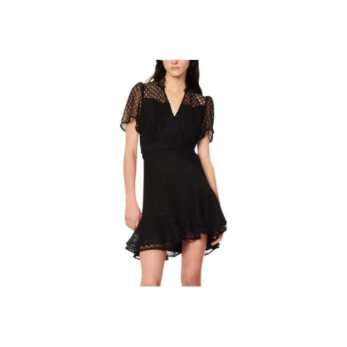 Sandro Short-Sleeved Dresses Women's Black