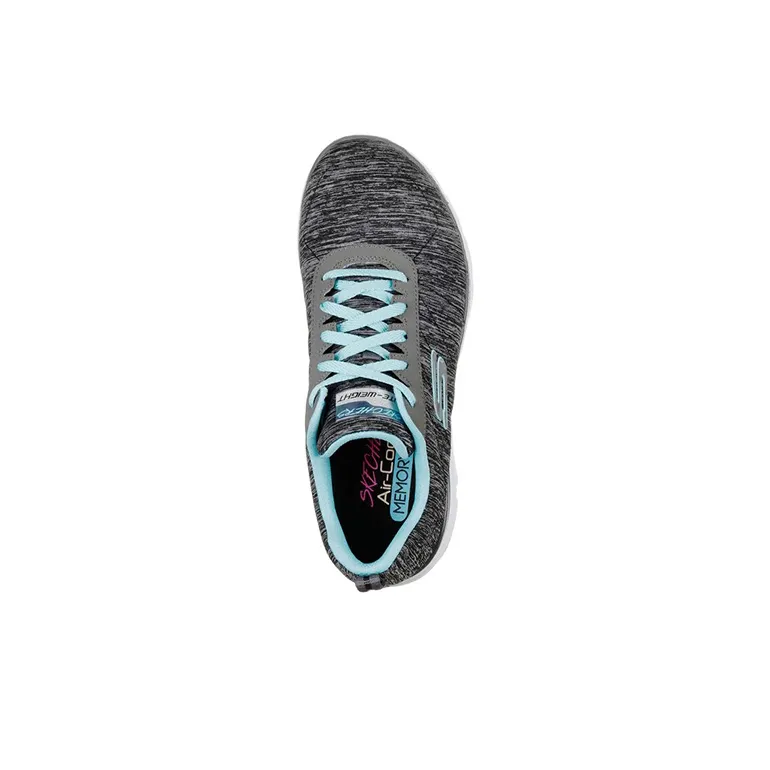 Skechers Flex Appeal 3.0-Insiders Cushioning Anti-Slip And Wear-Resistant Low-Top Running Shoes Women's Black Blue-3