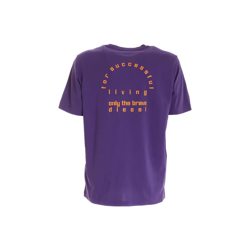 DIESEL T-Shirts Men Purple-1
