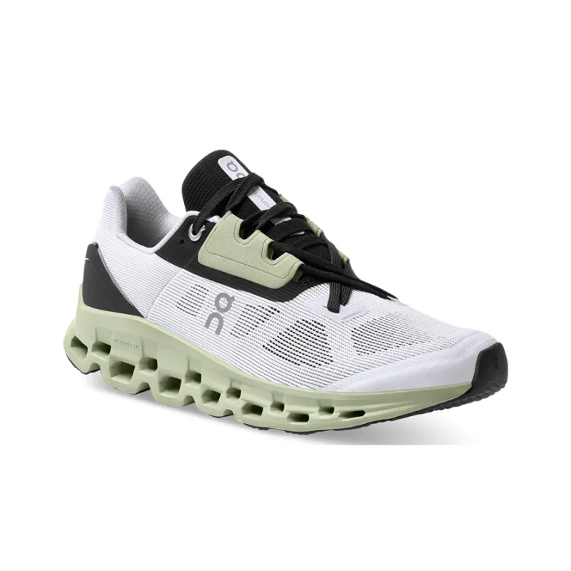 On Running Cloudstratus White Black Sage Women's-2
