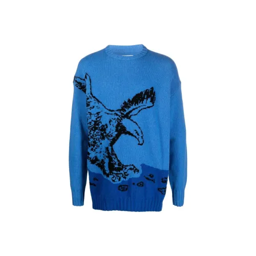 EMPORIO ARMANI Sustainable Collection Sweaters Men Blue