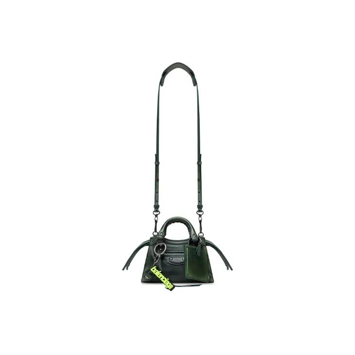 Balenciaga Neo Classic Calfskin Shoulder Bag Crossbody Bag Handbag Mini Women's Dark Green-5