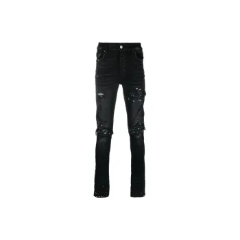 bebcdrshop trends amiri jeans paint splatter - POIZON