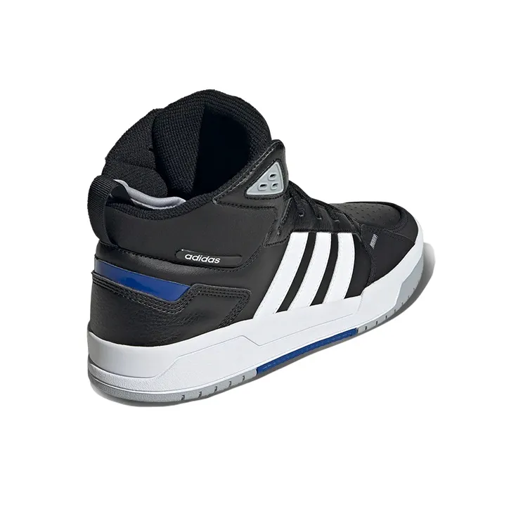 100DB Adidas Neo Mid 'Black White Blue'-3