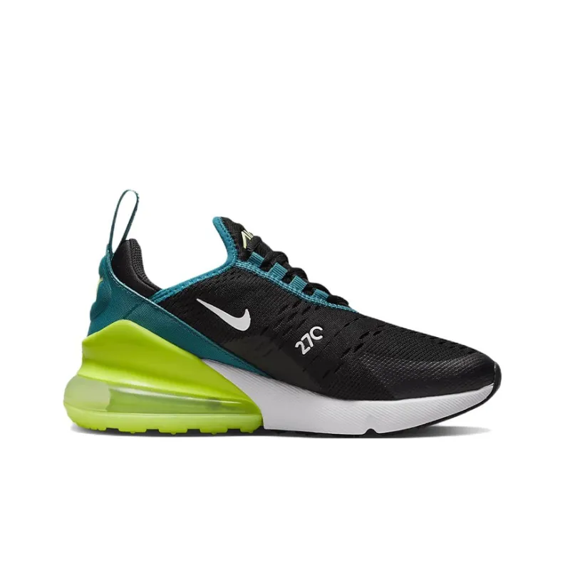 Nike Air Max 270 Black Bright Spruce Barely Volt GS-1