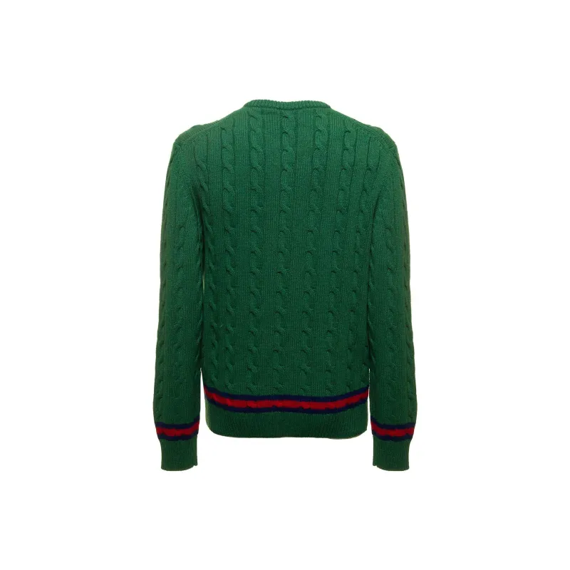 GUCCI Cashmere Sweaters Men Green-1