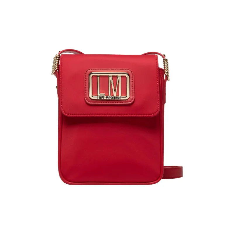 LOVE MOSCHINO Fabric Shoulder Bag, Crossbody Bag Women's Red-0