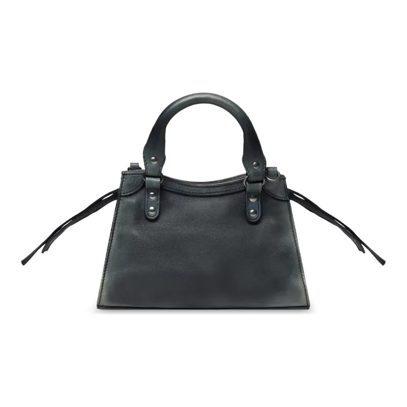 Balenciaga Neo Classic Calfskin Shoulder Bag Crossbody Bag Handbag Mini Women's Dark Blue-4