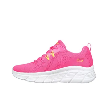 Skechers Bob's B Flex Hi - Neon Galore Slip-Resistant Breathable Lightweight Low-Top Sports Casual Shoes Women's Pink
