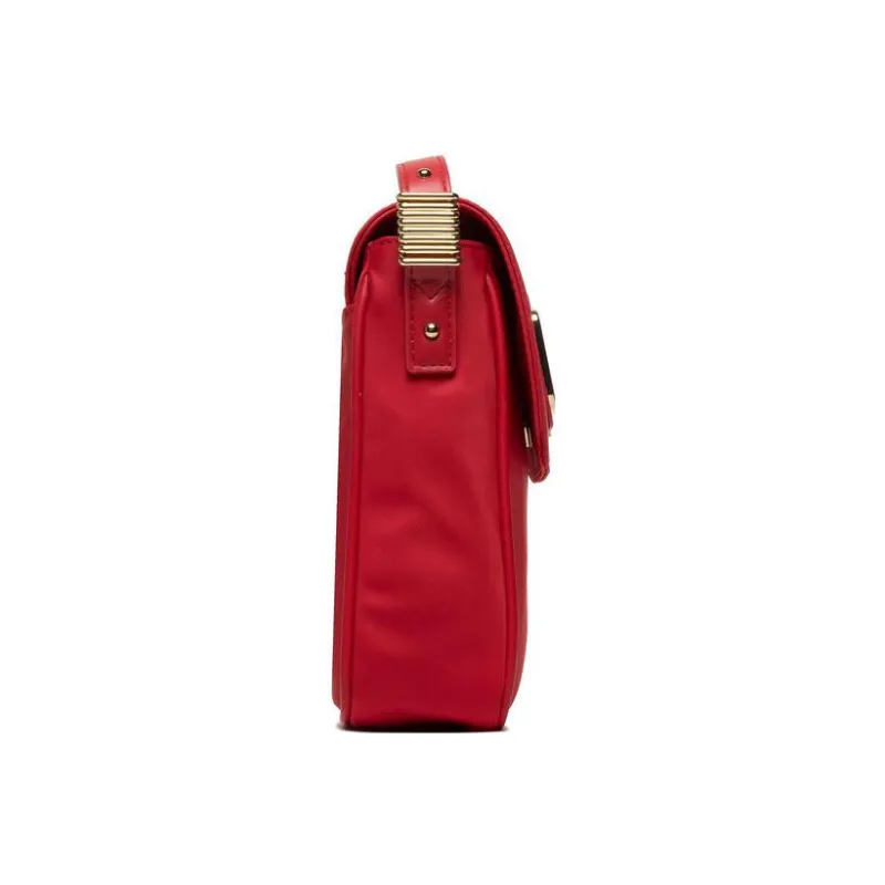 LOVE MOSCHINO Fabric Shoulder Bag, Crossbody Bag Women's Red-2