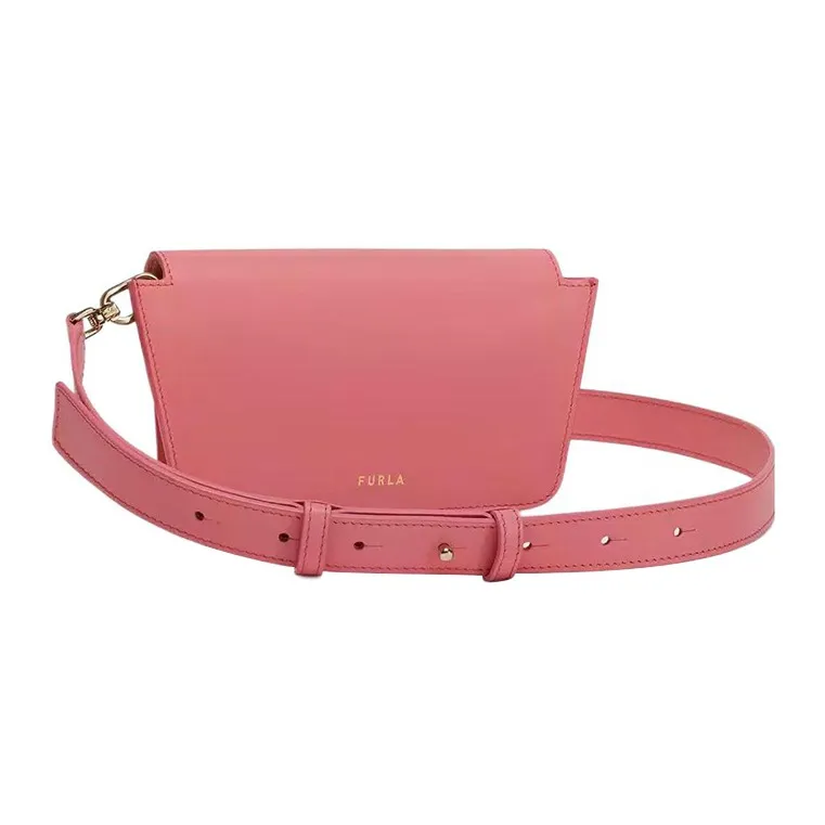 Furla Cosy Leather Shoulder Bag Crossbody Bag Mini Women's Pink Water Lily-2