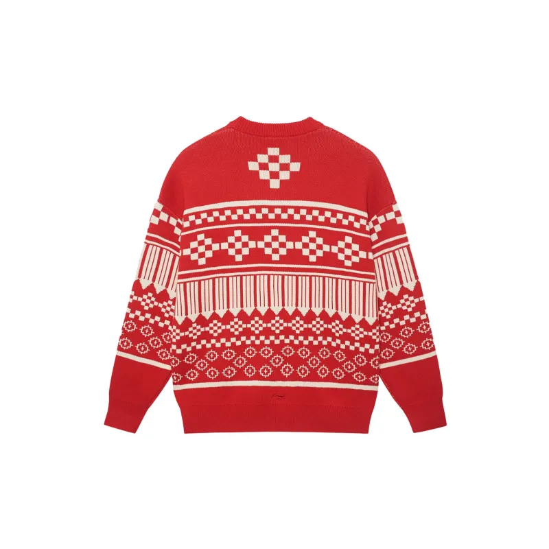 LiNing Sports Trend Series Sweater Unisex Bull Red-1