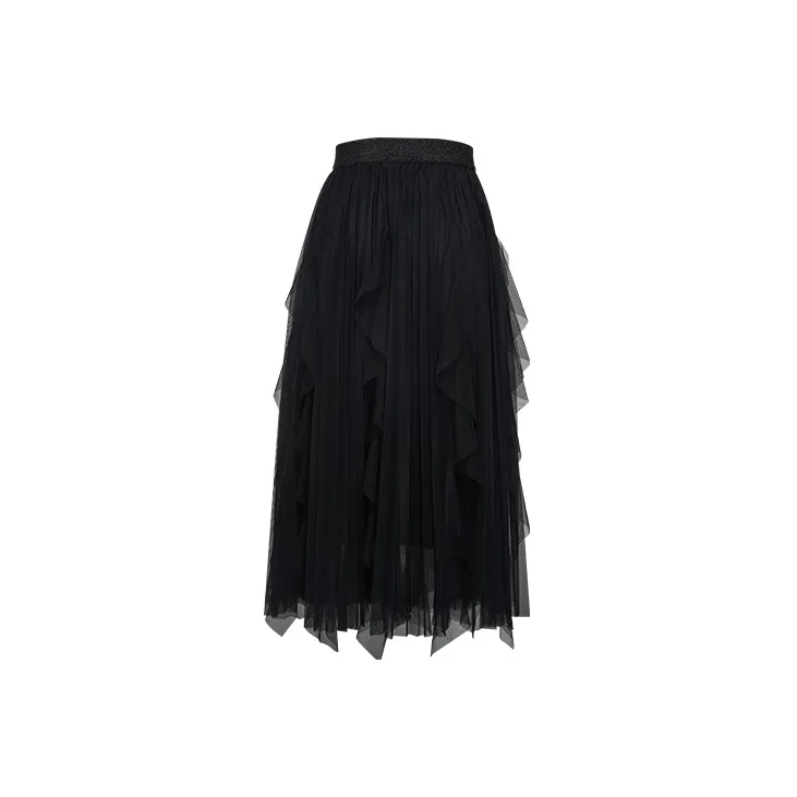 TAMMY TANGS Skirt Summer And Autumn Black-1