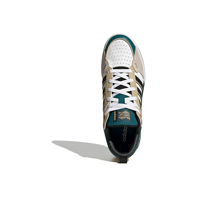 Adidas Neo 100DB 'White Bluegreen Light Brown'-4