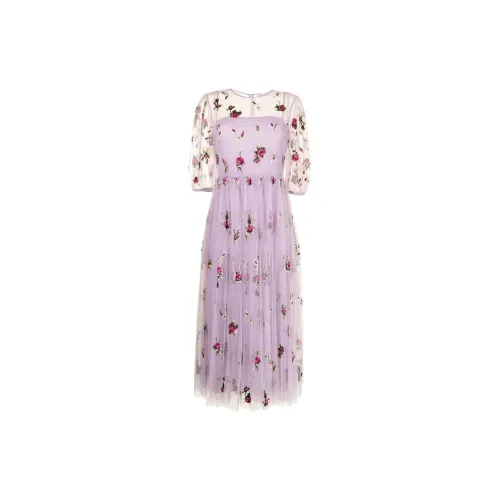 RED VALENTINO Short-Sleeved Dresses Women's Purple