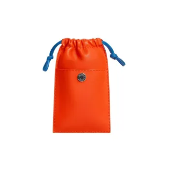 HERMES Pilo Milo Lambskin Swift Calfskin Cell Phone Pouch Women's Gourd Orange/French Blue/Orange Red/Saddle Equipment