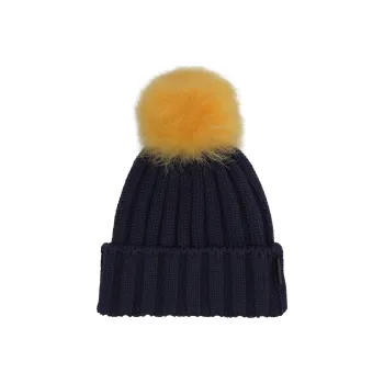 WOOLRICH Pom-pom Ribbed-knit Beanie