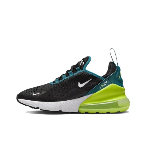 Nike Air Max 270 Black Bright Spruce Barely Volt GS