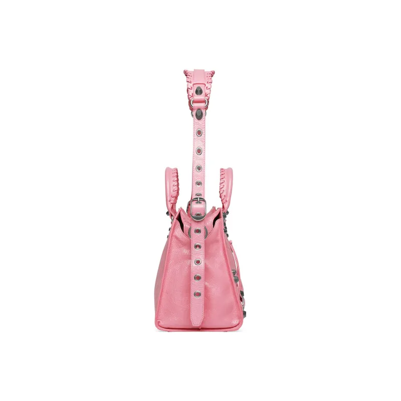 Balenciaga Neo Cagole City Fine-Grained Lambskin Shoulder Bag Crossbody Bag Handbag Women's Pink-2