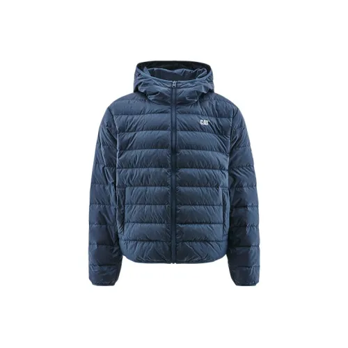 CAT Down Jackets Unisex Navy Blue