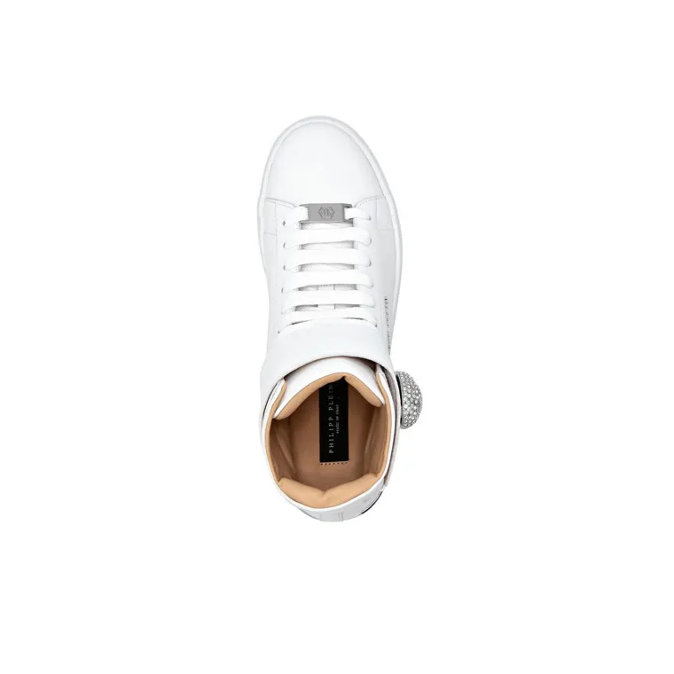 PHILIPP PLEIN Crystal-skull High-top Sneakers-3