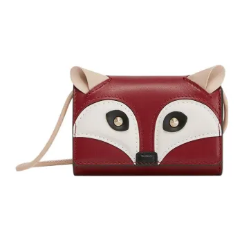 Furla Allegra Calfskin Shoulder Bag Crossbody Bag Mini Women's Cherry Color