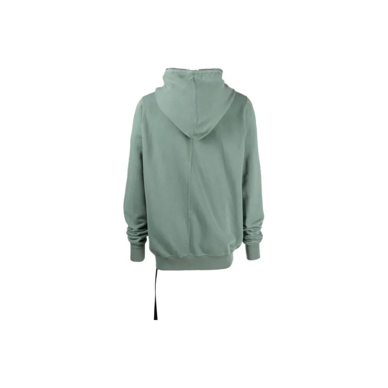 RICK OWENS Long sleeve Rib trimmed Hoodie-1