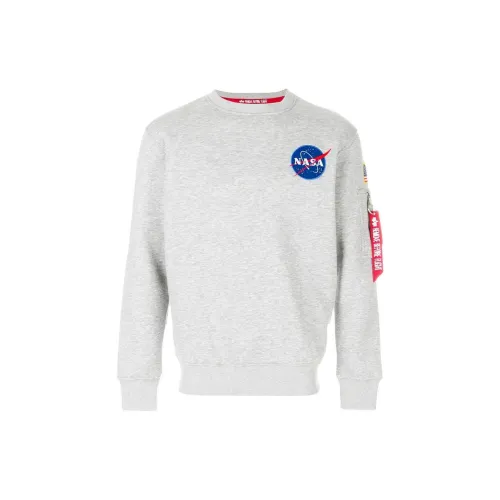 Alpha Industries Sweatshirts Men Gray