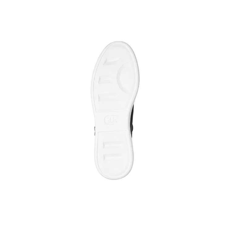 PHILIPP PLEIN Crystal-skull Leather Sneakers-4